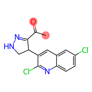 1-[4-(2,6-dichloro-3-quinolyl)-4,5-dihydro-1H-pyrazol-3-yl]ethan-1-one