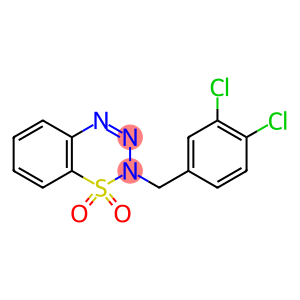 2-(3,4-dichlorobenzyl)-1lambda~6~,2,3,4-benzothiatriazine-1,1(2H)-dione