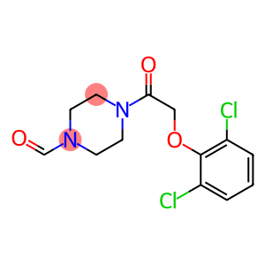 4-[2-(2,6-dichlorophenoxy)acetyl]tetrahydro-1(2H)-pyrazinecarbaldehyde