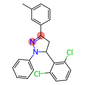 5-(2,6-dichlorophenyl)-3-(3-methylphenyl)-1-phenyl-4,5-dihydro-1H-pyrazole