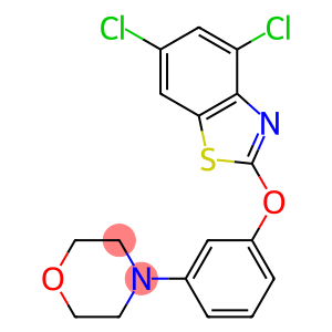 4-{3-[(4,6-dichloro-1,3-benzothiazol-2-yl)oxy]phenyl}morpholine