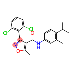 3-(2,6-dichlorophenyl)-N-(4-isopropyl-3-methylphenyl)-5-methyl-4-isoxazolecarboxamide