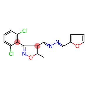 3-(2,6-DICHLOROPHENYL)-5-METHYLISOXAZOLE-4-CARBOXALDEHYDE N-(2-FURYLMETHYLENE)HYDRAZONE