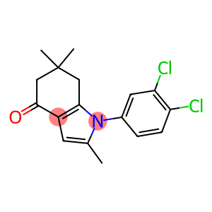 1-(3,4-DICHLOROPHENYL)-2,6,6-TRIMETHYL-5,6,7-TRIHYDROINDOL-4-ONE