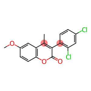 3(2',4'-DICHLOROPHENYL)-6-METHOXY-4-METHYLCOUMARIN