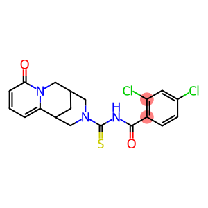 2,4-DICHLORO-N-[(6-OXO-7,11-DIAZATRICYCLO[7.3.1.0~2,7~]TRIDECA-2,4-DIEN-11-YL)CARBONOTHIOYL]BENZAMIDE