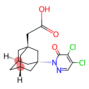 [3-(4,5-DICHLORO-6-OXO-6 H-PYRIDAZIN-1-YL)-ADAMANTAN-1-YL]-ACETIC ACID