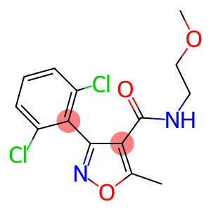 3-(2,6-DICHLOROPHENYL)-N-(2-METHOXYETHYL)-5-METHYLISOXAZOLE-4-CARBOXAMIDE