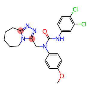 3-(3,4-DICHLOROPHENYL)-1-(4-METHOXYPHENYL)-1-((6,7,8,9-TETRAHYDRO-5H-[1,2,4]TRIAZOLO[4,3-A]AZEPIN-3-YL)METHYL)UREA