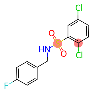 ((2,5-DICHLOROPHENYL)SULFONYL)((4-FLUOROPHENYL)METHYL)AMINE