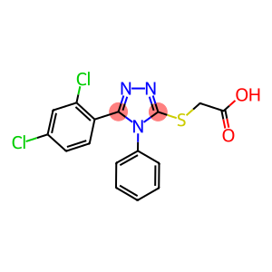 [[5-(2,4-DICHLOROPHENYL)-4-PHENYL-4H-1,2,4-TRIAZOL-3-YL]THIO]ACETIC ACID