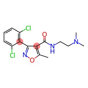 (3-(2,6-DICHLOROPHENYL)-5-METHYLISOXAZOL-4-YL)-N-(2-(DIMETHYLAMINO)ETHYL)FORMAMIDE