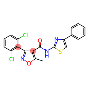 (3-(2,6-DICHLOROPHENYL)-5-METHYLISOXAZOL-4-YL)-N-(4-PHENYL(2,5-THIAZOLYL))FORMAMIDE