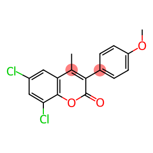 6,8-DICHLORO-3(4'-METHOXYPHENYL)-4-METHYLCOUMARIN