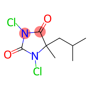 1,3-DICHLORO-5-ISOBUTYL-5-METHYL-2,4-IMIDAZOLIDINEDIONE