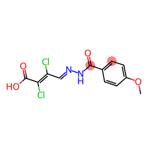 2,3-DICHLORO-4-[2-(4-METHOXYBENZOYL)HYDRAZONO]BUT-2-ENOIC ACID