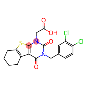 3-(3,4-Dichlorobenzyl)-1,2,3,4,5,6,7,8-octahydro-2,4-dioxo[1]benzothieno[2,3-d]pyrimidine-1-acetic acid