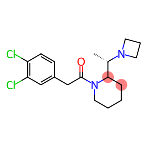 1-[(3,4-Dichlorophenyl)acetyl]-2-[(1S)-1-(1-azetidinyl)ethyl]piperidine