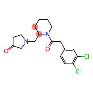 1-[(3,4-Dichlorophenyl)acetyl]-2-[(3-oxopyrrolidin-1-yl)methyl]piperidine