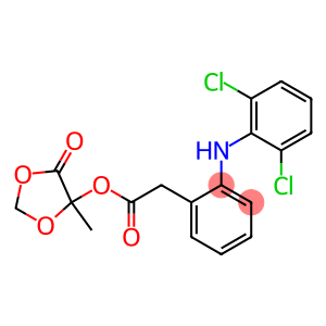 2-(2,6-Dichlorophenylamino)phenylacetic acid 5-methyl-4-oxo-1,3-dioxolan-5-yl ester