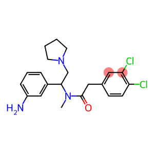 3,4-Dichloro-N-methyl-N-[1-(3-aminophenyl)-2-(1-pyrrolidinyl)ethyl]benzeneacetamide