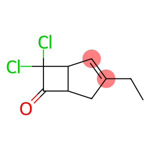 7,7-Dichloro-3-ethylbicyclo[3.2.0]hept-2-en-6-one