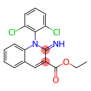 1-(2,6-Dichlorophenyl)-1,2-dihydro-2-imino-3-quinolinecarboxylic acid ethyl ester