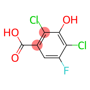 2,4-DICHLORP-3-HYDROXY-5-FLUOROBENZOIC ACID,