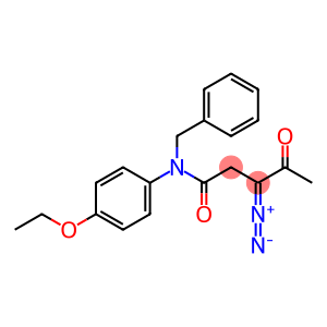 3-DIAZO-4-OXO-PENTANOIC ACID BENZYL-(4-ETHOXY-PHENYL)-AMIDE