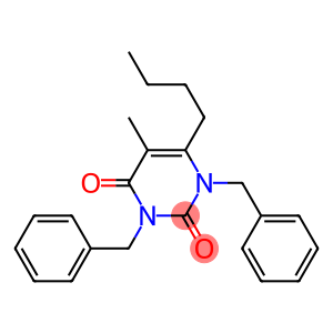 1,3-Dibenzyl-5-methyl-6-butyluracil