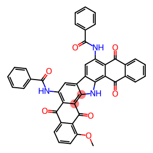 6,9-Di(benzoylamino)-1-methoxy-16H-dinaphtho[2,3-a:2',3'-i]carbazole-5,10,15,17-tetrone