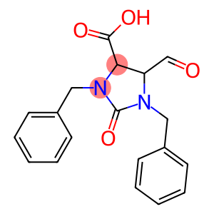 1,3-Dibenzyl-5-formyl-2-oxo-4-imidazolidinecarboxylic acid