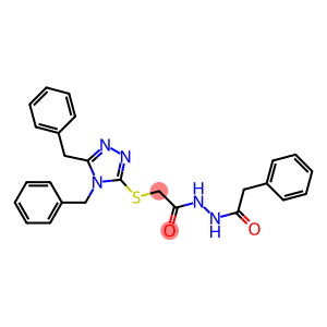 2-[(4,5-dibenzyl-4H-1,2,4-triazol-3-yl)sulfanyl]-N'-(phenylacetyl)acetohydrazide