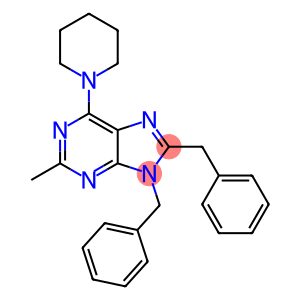 8,9-DIBENZYL-2-METHYL-6-(PIPERIDIN-1-YL)-9H-PURINE