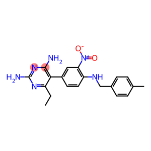 2,4-Diamino-6-ethyl-5-(3-nitro-4-(4-methylbenzylamino)phenyl)pyrimidine