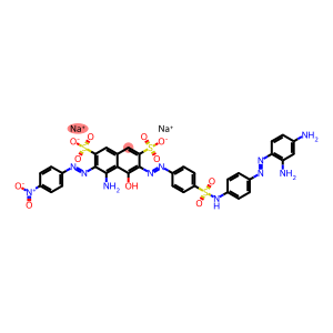 3-[4-[[4-(2,4-Diaminophenylazo)anilino]sulfonyl]phenylazo]-4-hydroxy-5-amino-6-(4-nitrophenylazo)naphthalene-2,7-disulfonic acid disodium salt