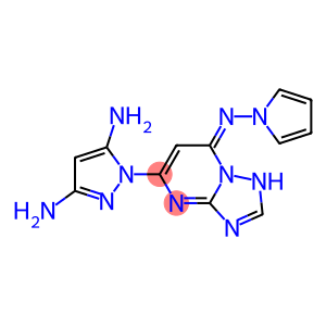 5-(3,5-Diamino-1H-pyrazol-1-yl)-7-pyrrolizino[1,2,4]triazolo[1,5-a]pyrimidine