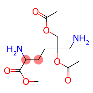 2,6-Diamino-5-acetoxy-5-(acetoxymethyl)hexanoic acid methyl ester