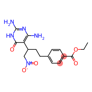 4-[3-(2,4-DIAMINO-6-OXO-1,6-DIHYDRO-PYRIMIDIN-5-YL)-4-NITRO-BUTYL]-BENZOIC ACID ETHYL ESTER