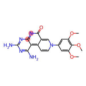 1,3-diamino-8-(3',4',5'-trimethoxyphenyl)pyrimido(4,5-c)(2,7)naphthyridin-6-one