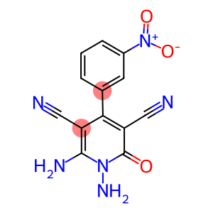 1,6-DIAMINO-4-(3-NITROPHENYL)-2-OXO-1,2-DIHYDROPYRIDINE-3,5-DICARBONITRILE