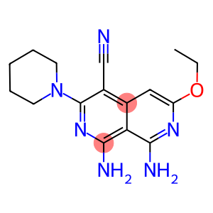 1,8-DIAMINO-6-ETHOXY-3-PIPERIDIN-1-YL-2,7-NAPHTHYRIDINE-4-CARBONITRILE