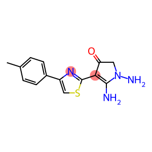 1,5-DIAMINO-4-[4-(4-METHYLPHENYL)-1,3-THIAZOL-2-YL]-1,2-DIHYDRO-3H-PYRROL-3-ONE