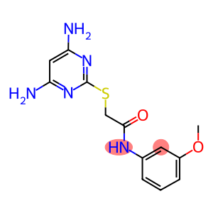 2-[(4,6-DIAMINOPYRIMIDIN-2-YL)THIO]-N-(3-METHOXYPHENYL)ACETAMIDE