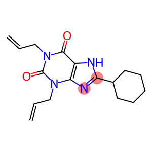 1,3-diallyl-8-cyclohexylxanthine