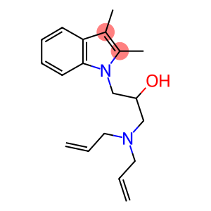 1-(diallylamino)-3-(2,3-dimethyl-1H-indol-1-yl)-2-propanol