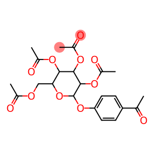 3,5-di(acetyloxy)-2-[(acetyloxy)methyl]-6-(4-acetylphenoxy)tetrahydro-2H-pyran-4-yl acetate