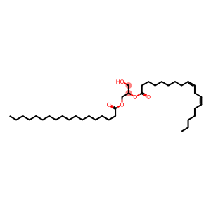 (+)-D-Glycerol 1-stearate 2-[(9Z,12Z)-9,12-octadecadienoate]