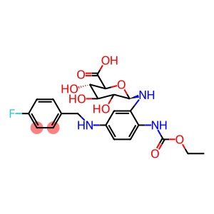 1-Deoxy-1-[[2-[(ethoxycarbonyl)aMino]-5-[[(4-fluorophenyl)Methyl]aMino]pheny-d4l]aMino] β-D-Glucopyranuronic Acid