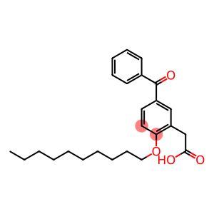 2-(Decyloxy)-5-[benzoyl]benzeneacetic acid